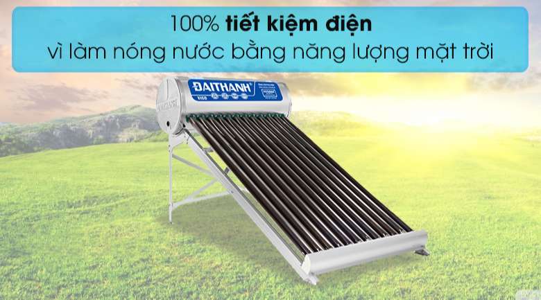 Về sản phẩm máy nước nóng năng lượng mặt trời Đại Thành 240L Φ70-16 Vigo