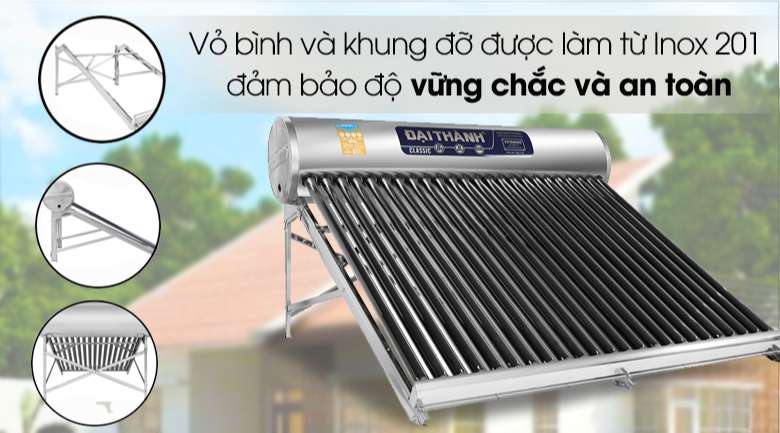 Cấu tạo của máy năng lượng mặt trời Đại Thành