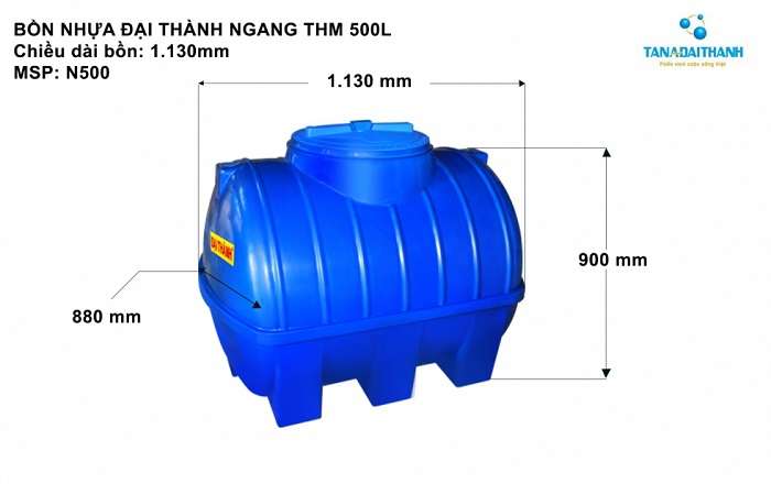 Thông số sản phẩm bồn nước nhựa thế hệ mới Đại Thành