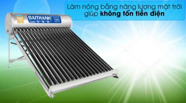máy nước nóng năng lượng mặt trời đại thành tại Quận 1