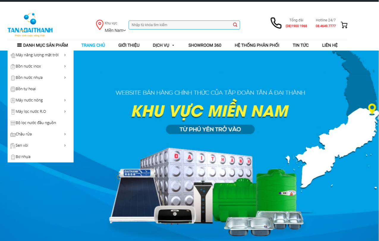 Cách thức liên hệ, đặt hàng sản phẩm bồn nước inox Đại Thành chính hãng