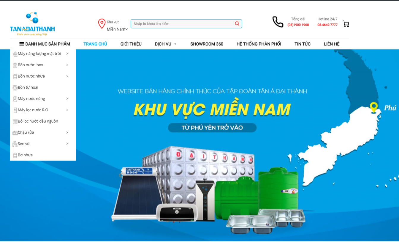 Hướng dẫn mua sắm bồn nhựa Tân Á Đại Thành tại shoptanadaithanh.vn
