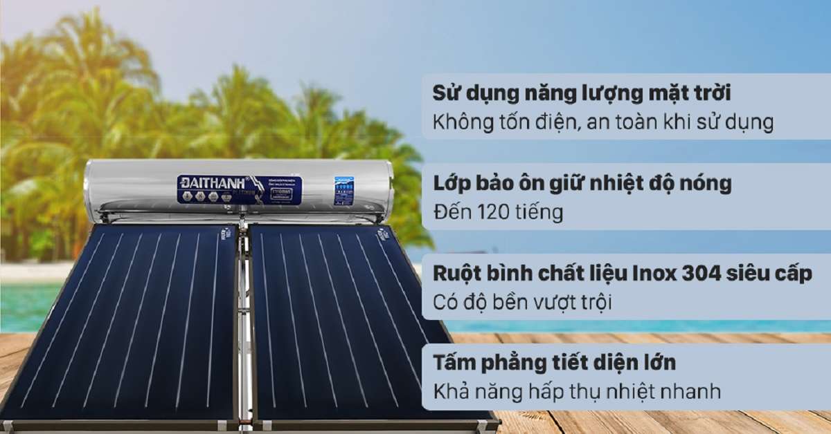 Review máy nước nóng năng lượng mặt trời Đại Thành tại Quận Phú Nhuận