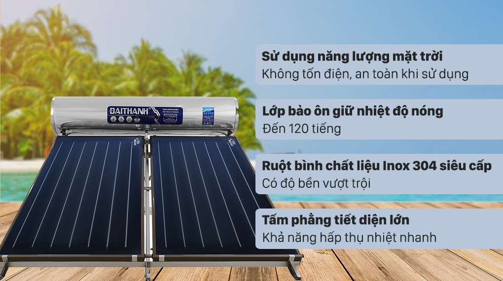 Lợi ích khi dùng máy nước nóng năng lượng mặt trời Phú Nhuận