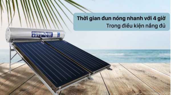 Máy nước nóng năng lượng mặt trời an toàn cho sức khỏe, cho môi trường