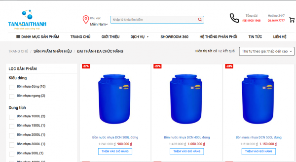 Địa chỉ uy tín bán bồn nhựa Tân Á Đại Thành huyện Nhà Bè